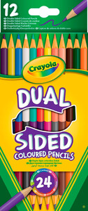 Товари для малювання: 12 двосторонніх кольорових олівців 24 кольору Crayola (68-6100)
