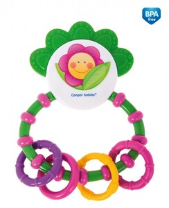 Ігри та іграшки: Погремушка-зубогрызка Веселый сад Цветочек, Canpol babies