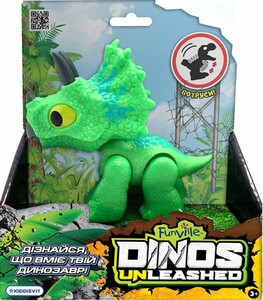 Динозавры: Фигурка с механической функцией Dinos Unleashed — Трицератопс