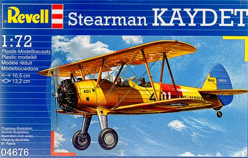 Сборные модели-копии: Самолет Revell Stearman PT-13D Kaydet 1938г США (04676)