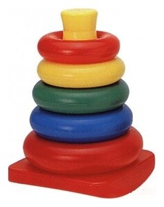 Ігри та іграшки: Игровой набор колец Пирамидка 5 шт. Redbox