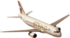 Ігри та іграшки: Збірна модель Revell Літак Airbus A320 Etihad 1: 144 (03968)