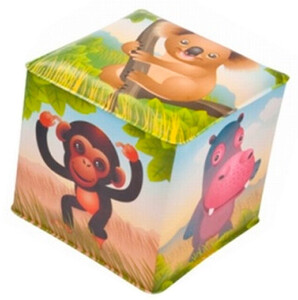 Развивающие игрушки: Игрушка-кубик Африка с колокольчиком, Canpol babies
