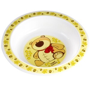 Дитячий посуд і прибори: Тарелка пластиковая глубокая Smile с мишкой, Canpol babies