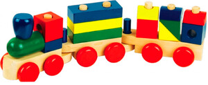 Розвивальні іграшки: Конструктор-паровозик, Світ Дерев'яних Іграшок