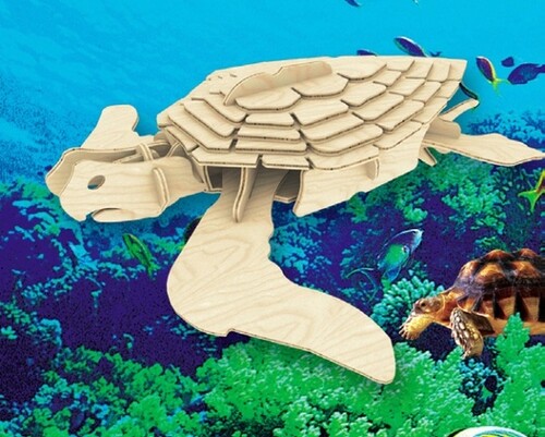 Деревянные конструкторы: Морская черепаха, Мир деревянных игрушек