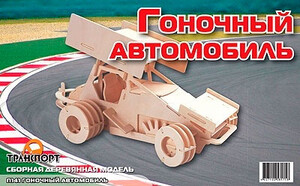 Конструктори: Гоночний автомобіль, Мир деревянных игрушек