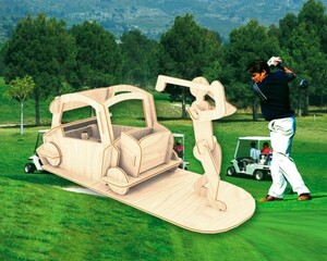 Конструктори: Гравець в гольф, Мир деревянных игрушек