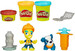 Дорожный рабочий и щенок, набор с пластилином, Town, Play-Doh дополнительное фото 2.