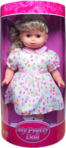 Ляльки: М'яка лялька в літній сукні, 40 см, Lotus Onda