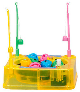 Ігри та іграшки: Рибалка (жовтий), 10 x 10 см, Games & more