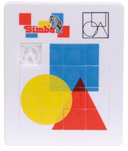 Головоломки та логічні ігри: П'ятнашки - геометричні фігури, 10 x 12 см