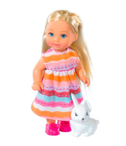 Куклы: Кукла Эви с кроликом