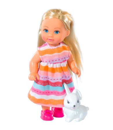 Куклы и аксессуары: Кукла Эви с кроликом