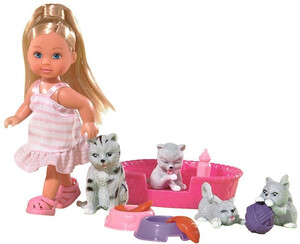 Ляльки: Лялька Еві з котиками