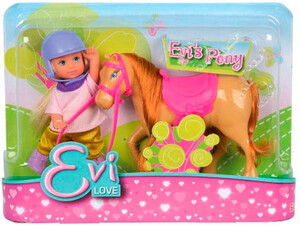 Ігри та іграшки: Лялька Еві і руде поні Steffi & Evi Love