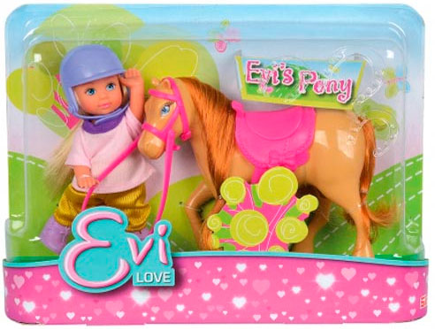 Куклы и аксессуары: Кукла Эви и рыжая пони Steffi & Evi Love