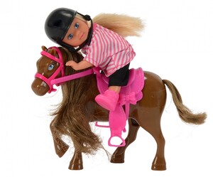 Ігри та іграшки: Лялька Еві і коричневий поні Steffi & Evi Love