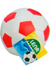 М'яч футбольний м'який (біло-червоний), 10 см
