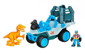 Машинки: Внедорожник и желтый динозавр, игровой набор. Jurassic World