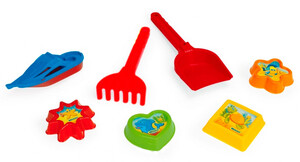 Розвивальні іграшки: Набір літній 7 елементів, (червоний) Wader