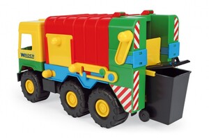 Городская и сельская техника: Middle Truck мусоровоз  (желтая кабина), 42 см