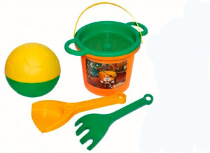 Развивающие игрушки: Набор для песка Тигренок с мячом 6 эл. (оранжевый)
