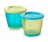 Баночка с крышкой для еды, бирюзово-салатовая (2 шт) Tommee Tippee