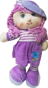 Мягконабивная кукла в шляпке, 36 см (250-27782012)
