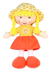 Ляльки: М'яконабивна лялька Апельсинка, 36 см, жовта