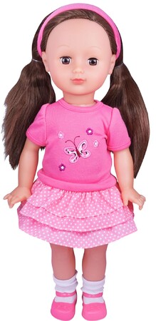 Куклы и аксессуары: Кукла в розовой юбочке, 40 см