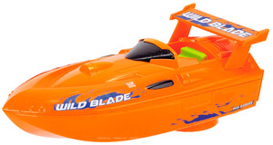 Водный транспорт: Скоростной катер, оранжевый, 15 см