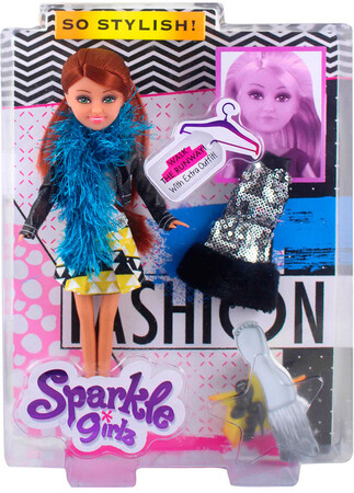 Куклы и аксессуары: Кукла-модница Габриэлла с боа с доп. нарядом (25 см)