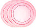 Тарелочки мелкие (розовые), набор из 3 штук дополнительное фото 1.