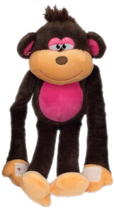 Ігри та іграшки: Мавпочка рожева 33 см