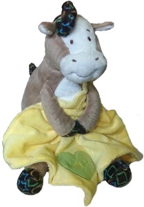 Животные: Лошадка с одеялом (19 см, желтый)