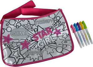 Мини-сумочка с пайетками Хипстер, 5 маркеров, 33x23 см, Color Me Mine