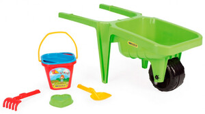 Развивающие игрушки: Тачка Детская салатовая с аксессуарами