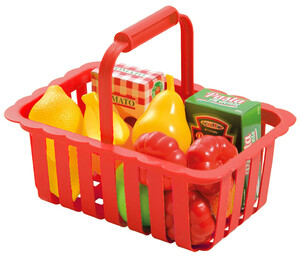 Игрушечная посуда и еда: Корзина для супермаркета (красная), Ecoiffier