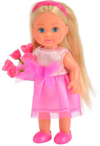 Ігри та іграшки: Лялька Еві Подружка нареченої в рожевому з квітами