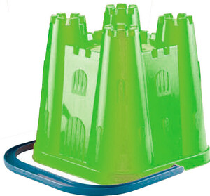 Развивающие игрушки: Ведерко-башня квадратное (зеленое)