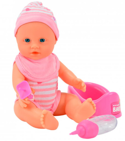 Ляльки і аксесуари: Пупс Сімба з аксесуарами в рожевому комбінезоні, 30 см