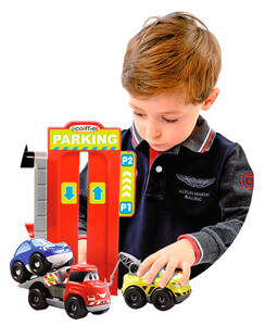 Ігри та іграшки: Конструктор Міський паркінг з машинками Abrick