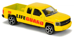 Машинки: Пляжный патруль Chevrolet Silverado, 7.5 см Majorette