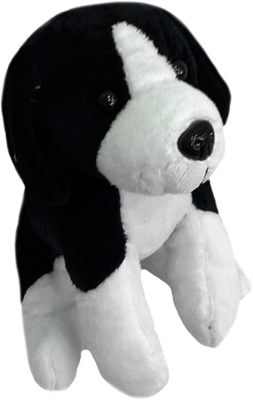 Животные: Мягкая игрушка Щенок (15 см), черно-белый