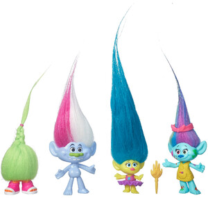Персонажі: Неймовірні зачіски, набір з 4 фігурок Trolls