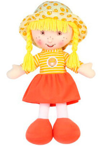 Ляльки: М'яконабивна лялька Апельсинка, 36 см