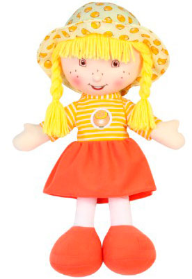 Ляльки і аксесуари: М'яконабивна лялька Апельсинка, 36 см