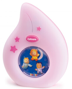 Брязкальця і прорізувачі: Нічник Cotoons На добраніч (рожевий колір) Smoby Toys