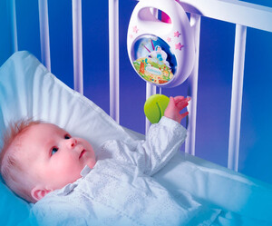 Развивающие игрушки: Музыкальная подвеска Cotoons Спокойной ночи, механическая (розовый цвет) Smoby Toys